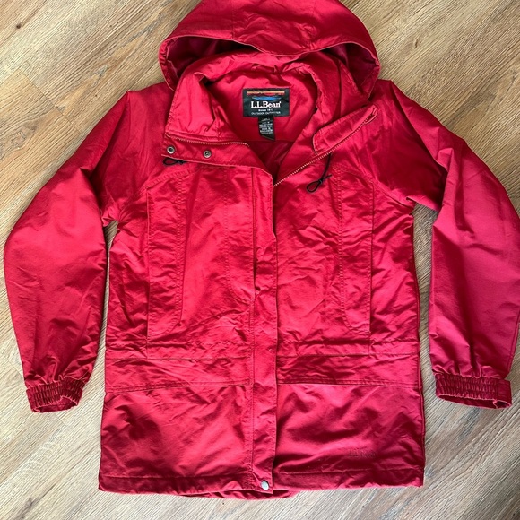 Vintage 90/00s  Red L.L.Bean nylon coat, women’s medium - Picture 7 of 7